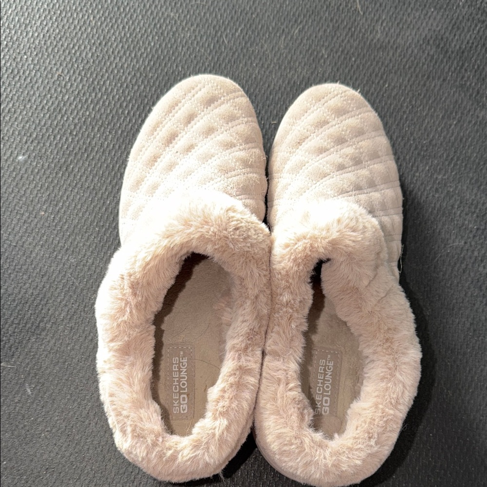 Skechers Women's Soft Beige Slippers